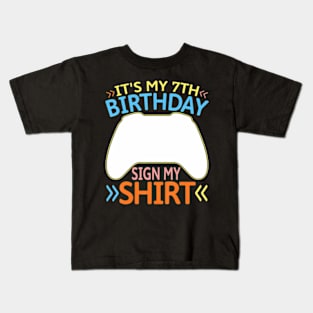 It's My 7th Birthday My 7 Year Old Kids T-Shirt